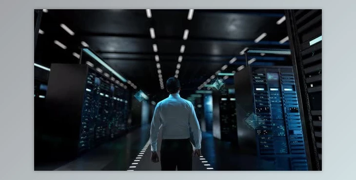 Download Digital Payment IT Administrator Activating Modern Data Center Server with Hologram (Videohive 47612423)