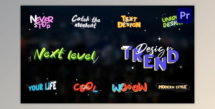 Download Artistic Colorful Titles for Premiere Pro (Videohive 47607128)