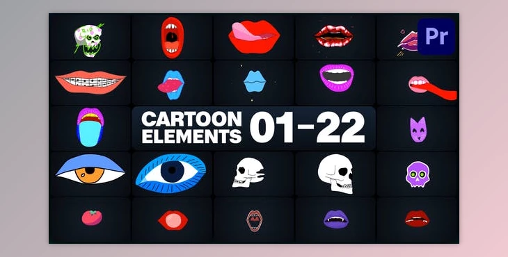 Download Cartoon Elements for Premiere Pro (Videohive 47674993)