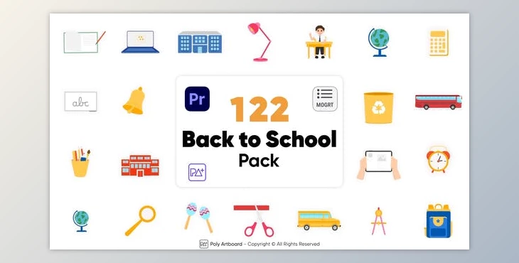 Download Back to School Elements For Premiere Pro (Videohive 47622619)