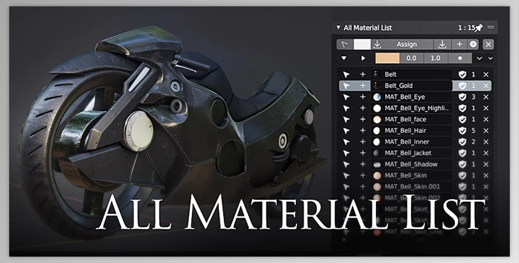Download BlenderMarket - All Material List V2.7.57