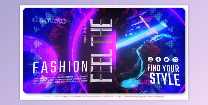 Download Neon Chic Fashion Opener (Videohive 47789108) - AE Project
