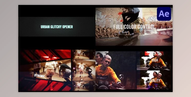 Download Urban Glitchy Opener for After Effects (Videohive 47814744) - AE Project