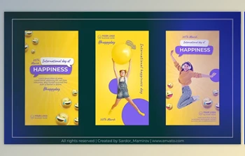 Download International Day of <span class='badge badge-warning'>Happiness</span> Emoji Instagram Story (Videohive 47863305) - AE Project