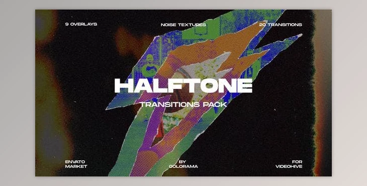 Download Halftone Transitions Pack (Videohive 47900891) - AE Project