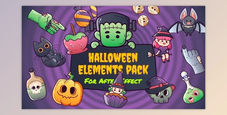 Download Halloween Animated Elements (Videohive 47926927) - AE Project
