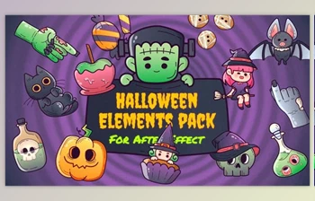 Download <span class='badge badge-warning'>Halloween</span> Animated Elements (Videohive 47926927) - AE Project