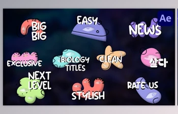 Download Biology <span class='badge badge-warning'>Cells</span> Titles for After Effects (Videohive 47982608) - AE Project