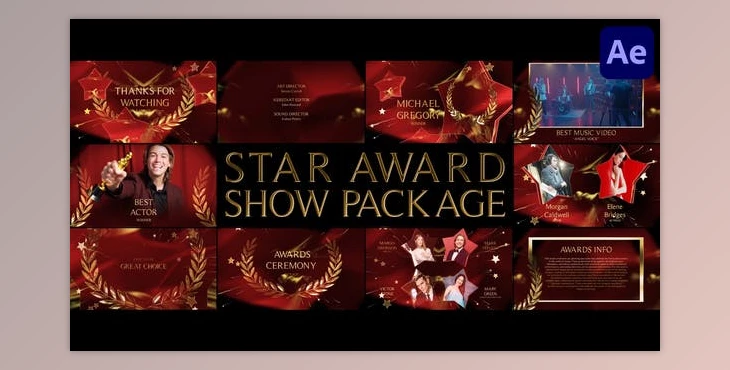 Download Star Award Show Package for After Effects (Videohive 48047023) - AE Project