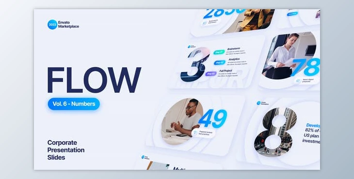 Download Flow – Numbers Scenes Pack (Videohive 46458560) - AE Project