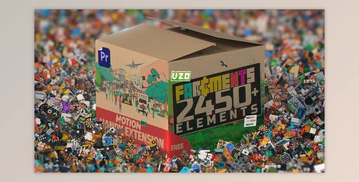 Download Motion Bro 4 Fragments Premiere Pro 2450+ Animated 2D Elements (Videohive 34424151)