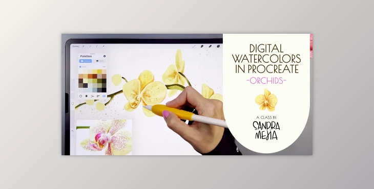 Download Digital Watercolors in Procreate – Orchids
