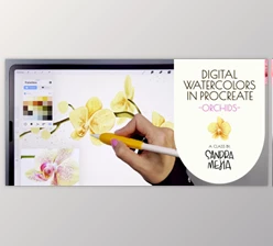 Download Digital Watercolors in Procreate – Orchids
