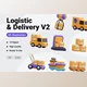 Download Logistic And Delivery V2 3D Icon 4CP4AVC