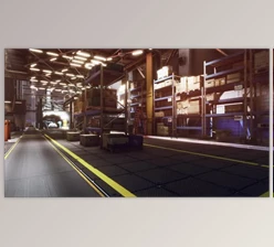 Download Modern Warehouse Shelves with Pile of Cardboard Boxes (Videohive 47581243)
