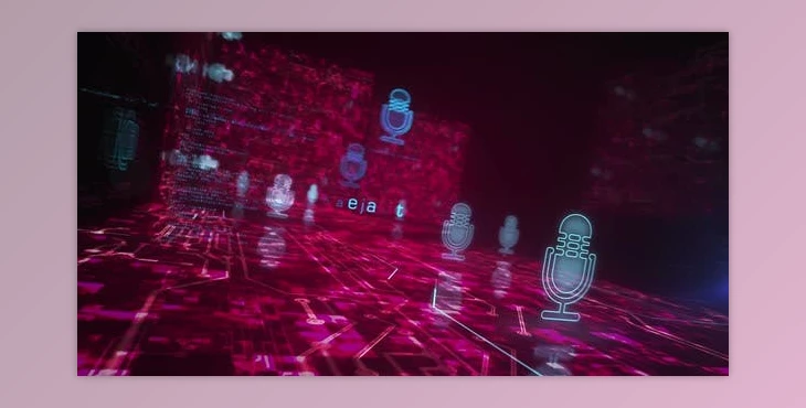 Download Microphone online podcast and on air live record symbols loop cyber concept (Videohive 47577802)