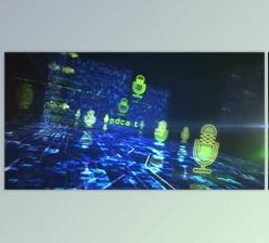 Download Microphone online podcast and on air live record symbols loop cyber concept (Videohive 47577801)