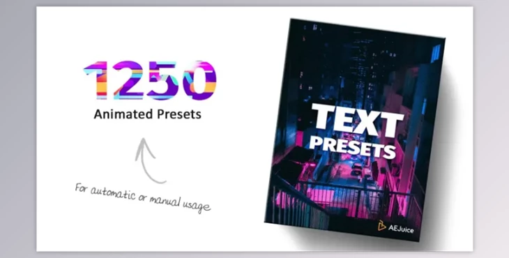 Download AEJuice Text Animation Presets
