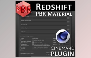Download Redshift PBR Material plugin for <span class='badge badge-warning'>Cinema</span> <span class='badge badge-warning'>4D</span> v1.0
