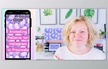 Download <span class='badge badge-warning'>Easy</span> Surface Pattern Design Animations for Instagram with Procreate