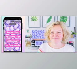 Download Easy Surface Pattern Design Animations for Instagram with Procreate