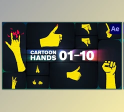Download Cartoon Hands for After Effects (Videohive 48134323) - AE Project