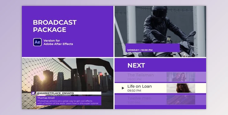 Download Broadcast Motion Package (Videohive 20116619) - AE Project