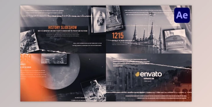 Download Historical Photography Slideshow for After Effects (Videohive 48235448) - AE Project
