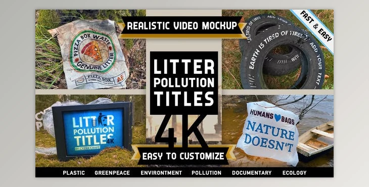 Download Environment Litter Pollution Titles Intro (Videohive 26709460) - AE Project