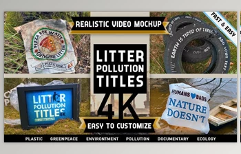 Download Environment <span class='badge badge-warning'>Litter</span> Pollution Titles Intro (Videohive 26709460) - AE Project