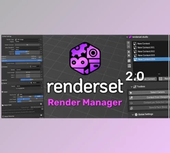 Download BlenderMarket – Render Manager Addon Renderset v2.0.1