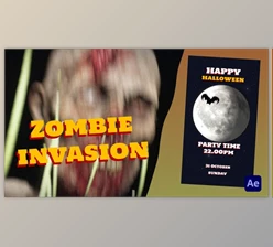 Download Zombie invasion on Halloween night (Videohive 48259475) - AE Project