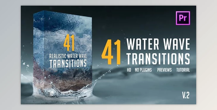 Download Realistic Water Wave Transitions Pack (Videohive 21738834) - PR Project