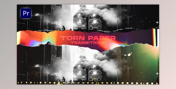 Download Torn Paper Transitions VOL. 2 | Premiere Pro (Videohive 48253587) - PR Project