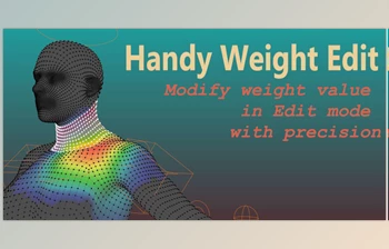 Blender - Download <span class='badge badge-warning'>Handy</span> Weight Edit v1.4.4
