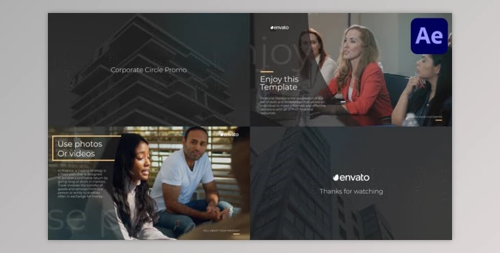 Download Corporate Circle Promo for After Effects (Videohive 48307030) - AE Project