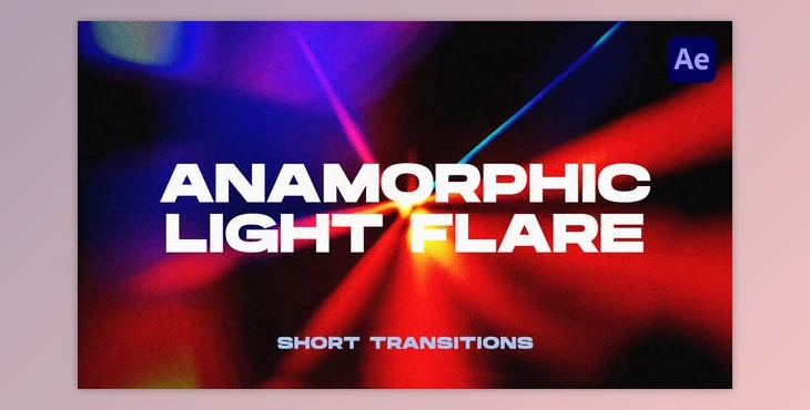 Download Anamorphic Light Flare Transitions | After Effects (Videohive 48406265) - AE Project