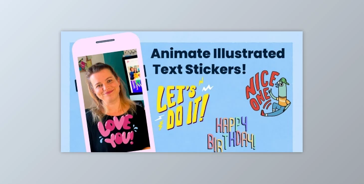 Download Animate Illustrated Text Stickers using Procreate and Adobe After Effects