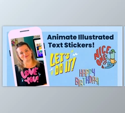 Download Animate Illustrated Text Stickers using Procreate and Adobe After Effects