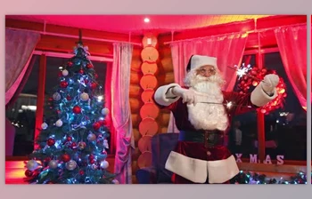 Download Funny Santa with Christmas lights dancing in the <span class='badge badge-warning'>house</span>. (Videohive 46140417)