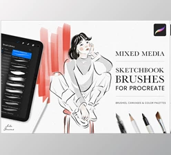 Download Sketchbook Procreate Brushes Mixed Media Sketch WJES7WZ