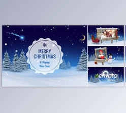 Download Christmas & New Year Gallery Winter Video Displays (Videohive 6289662) - AE Project
