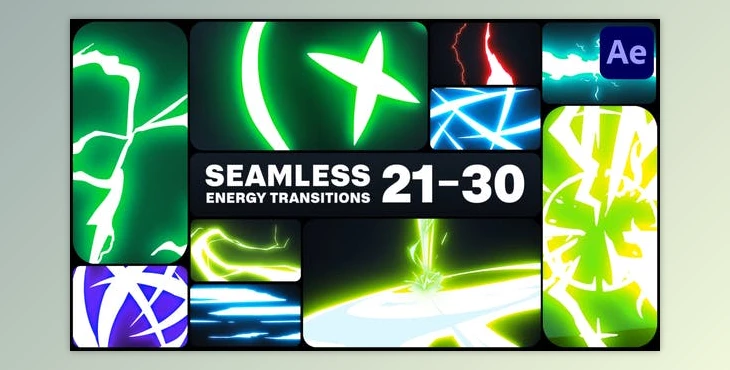 Download Seamless Energy Transitions for After Effects (Videohive 48447580) - AE Project