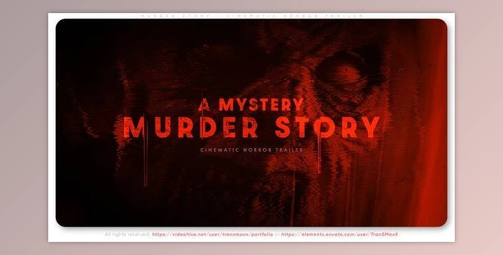 Download Murder Story – Cinematic Horror Trailer (Videohive 48454976) - AE Project