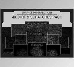 Download Artstation – Surface Imperfections – Dirt & Scratches Pack