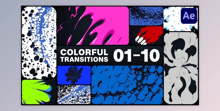 Download Colorful Transitions for After Effects (Videohive 47887946) - AE Project
