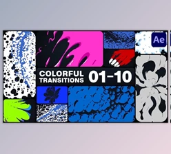 Download Colorful Transitions for After Effects (Videohive 47887946) - AE Project