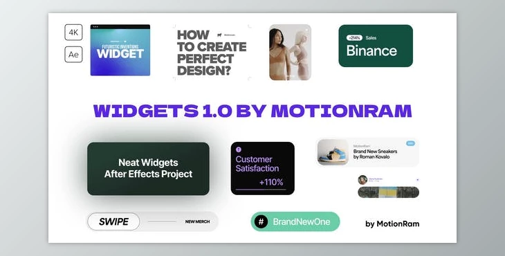 Download Widgets 1.0 (Videohive 47936564) - AE Project
