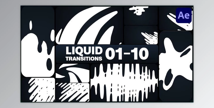 Download Liquid Transitions for After Effects (Videohive 47925402) - AE Project