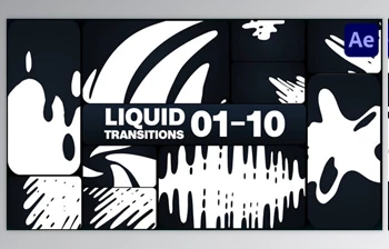 Download Liquid Transitions for After <span class='badge badge-warning'>Effects</span> (Videohive 47925402) - AE Project